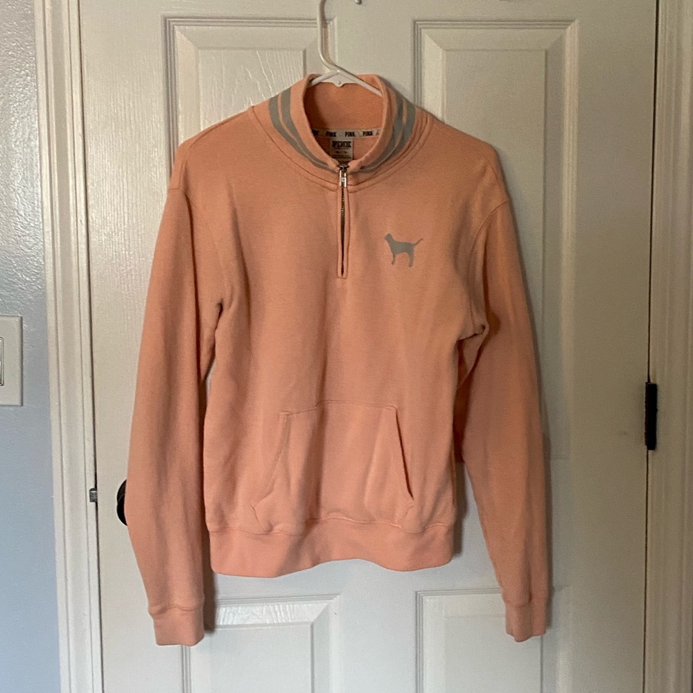 Pink Quarter Zip Sweater